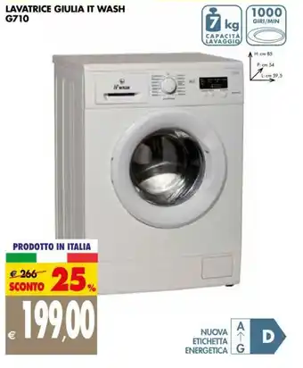 Tigros Lavatrice Giulia it Wash G710 offerta
