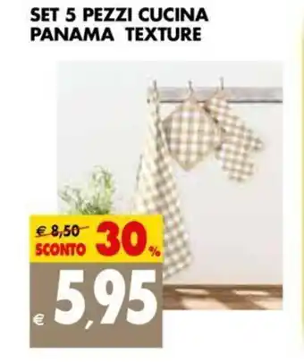Tigros Set 5 Pezzi Cucina Panama Texture offerta