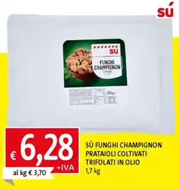 Famila Sù funghi champignon prataioli coltivati trifolati in olio offerta