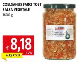 Famila Coelsanus farci tost salsa vegetale offerta