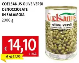 Famila Coelsanus olive verdi denocciolate in salamoia offerta