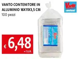 Famila Vanto contenitore in alluminio 16x11x3,5 cm offerta