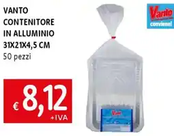 Famila Vanto contenitore in alluminio 31x21x4,5 cm offerta