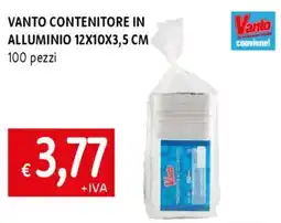 Famila Vanto vanto contenitore in alluminio 12x10x3,5 cm offerta