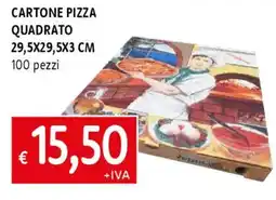 Famila Cartone pizza quadrato 29,5x29,5x3 cm offerta