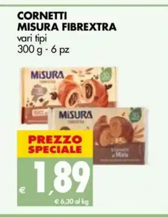 Tigros Cornetti Misura Fibrextra 300g offerta