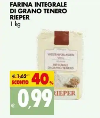 Tigros Farina Integrale Di Grano Tenero Rieper 1kg offerta