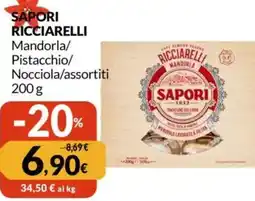 Famila SAPORI RICCIARELLI Mandorla/ Pistacchio/ Nocciola/ offerta