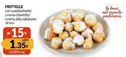 Famila FRITTELLE con uvetta/mele/ crema chantilly/ crema allo zabaione offerta