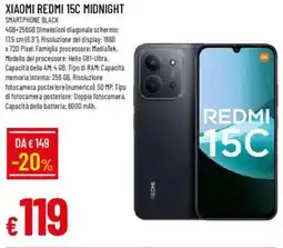Galassia Xiaomi redmi 15C midnight smartphone black offerta
