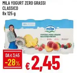 Galassia Mila yogurt zero grassi classico offerta