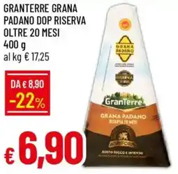 Galassia Granterre grana padano dop riserva oltre 20 mesi offerta