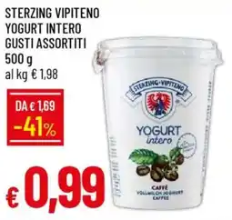 Galassia Sterzing vipiteno yogurt intero offerta