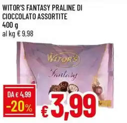 Galassia Witor's fantasy praline di cioccolato offerta
