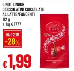 Galassia Lindt lindor cioccolatini cioccolato al latte/fondenti offerta