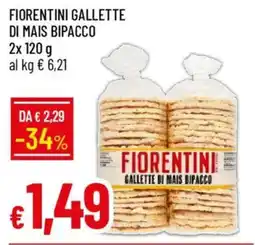 Galassia Fiorentini gallette di mais bipacco offerta