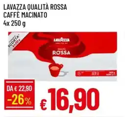 Galassia Lavazza qualità rossa caffè macinato offerta