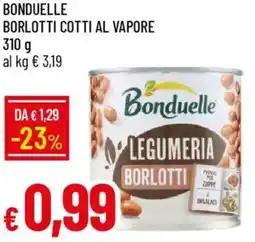 Galassia Bonduelle borlotti cotti al vapore offerta