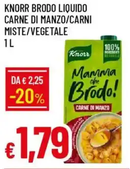 Galassia Knorr brodo liquido carne di manzo/carni miste/vegetale offerta