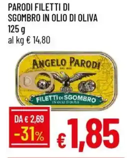 Galassia Parodi filetti di sgombro in olio di oliva ANGELO PARODI offerta