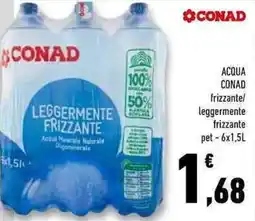 Conad Superstore ACQUA CONAD frizzante/ leggermente frizzante pet offerta