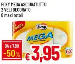 Galassia Foxy mega asciugatutto 2 veli decorato offerta