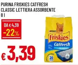 Galassia Purina friskies catfresh classic lettiera assorbente offerta