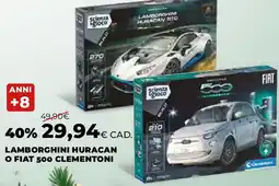 Extracoop Lamborghini huracan o fiat 500 CLEMENTONI offerta