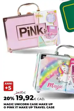 Extracoop Magic unicorn case make up o pink it make up travel case offerta