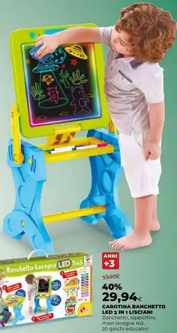 Extracoop Carotina banchetto LED 3 in 1 lisciani offerta