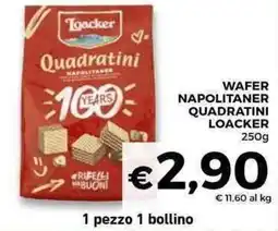 Conad Superstore Wafer napolitaner quadratini LOACKER offerta