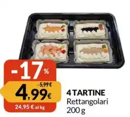 Famila 4 TARTINE Rettangolari offerta