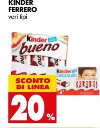 Tigros Kinder Ferrero offerta