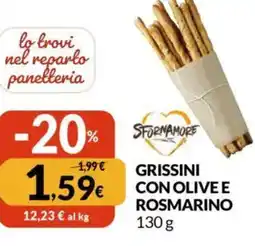 Famila Stornamore grissini con olive e rosmarino offerta