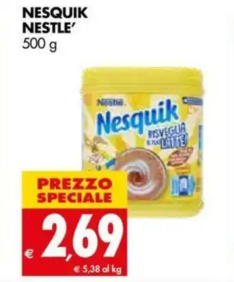 Tigros Nesquik Nestle 500g offerta