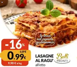Famila Belli pronti lasagne lasagne al ragu offerta