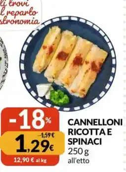 Famila Cannelloni ricotta e spinaci offerta