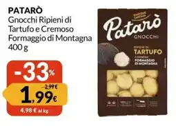 Famila PATARÒ Gnocchi Ripieni di Tartufo e Cremoso Formaggio di Montagna offerta