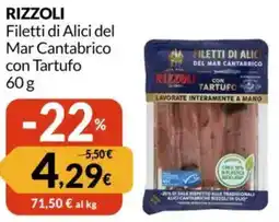 Famila RIZZOLI Filetti di Alici del Mar Cantabrico con Tartufo offerta