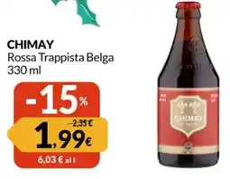 Famila CHIMAY Rossa Trappista Belga offerta
