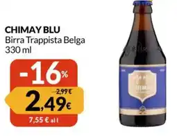 Famila CHIMAY BLU Birra Trappista Belga offerta