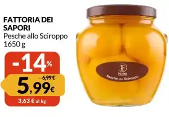 Famila FATTORIA DEI SAPORI Pesche allo Sciroppo offerta