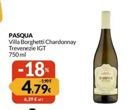 Famila PASQUA Villa Borghetti Chardonnay Trevenezie IGT offerta