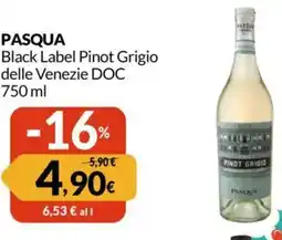 Famila PASQUA Black Label Pinot Grigio delle Venezie DOC offerta