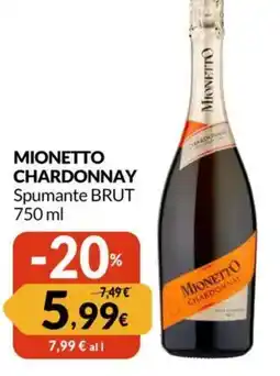 Famila Mionetto chardonnay spumante brut offerta