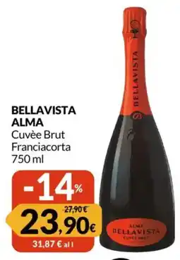 Famila BELLAVISTA ALMA Cuvée Brut Franciacorta offerta