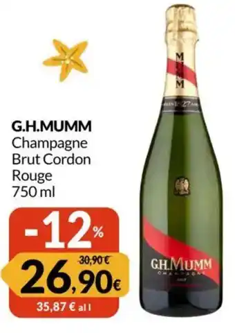 G.H.MUMM Champagne Brut Cordon Rouge