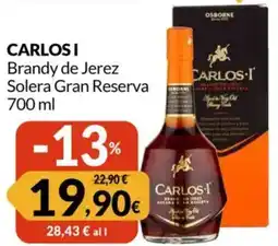 Famila CARLOS I Brandy de Jerez Solera Gran Reserva offerta