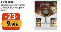 Famila LA TRAPPE Confezione 4 birre 2 Tripel, 2 Quadrupel + calice offerta