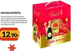 Famila Natale in festa scatola natale offerta